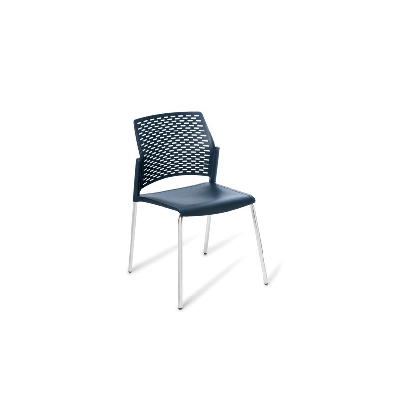 Punch 4-leg Chrome Frame Chair 