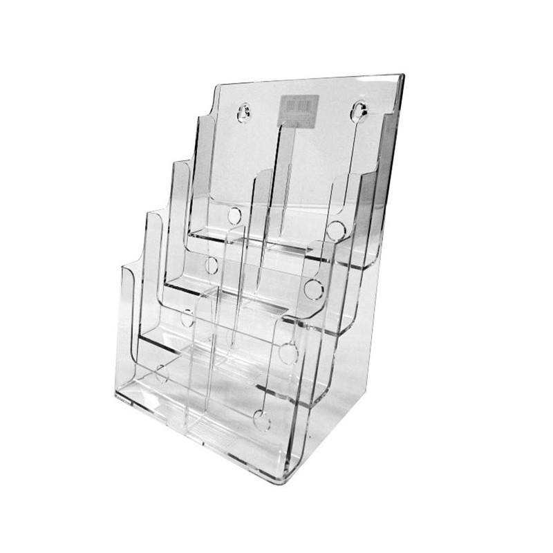 Brochure Holder, 4-Tier, 8 x DLE Pockets