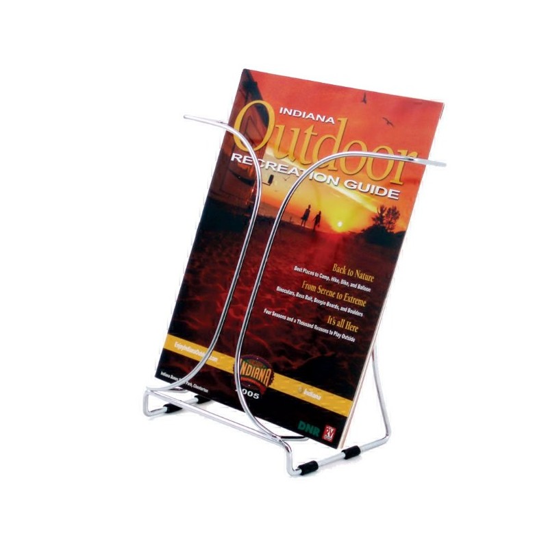 Wire Brochure Holder, A4 Desktop, Chrome finish