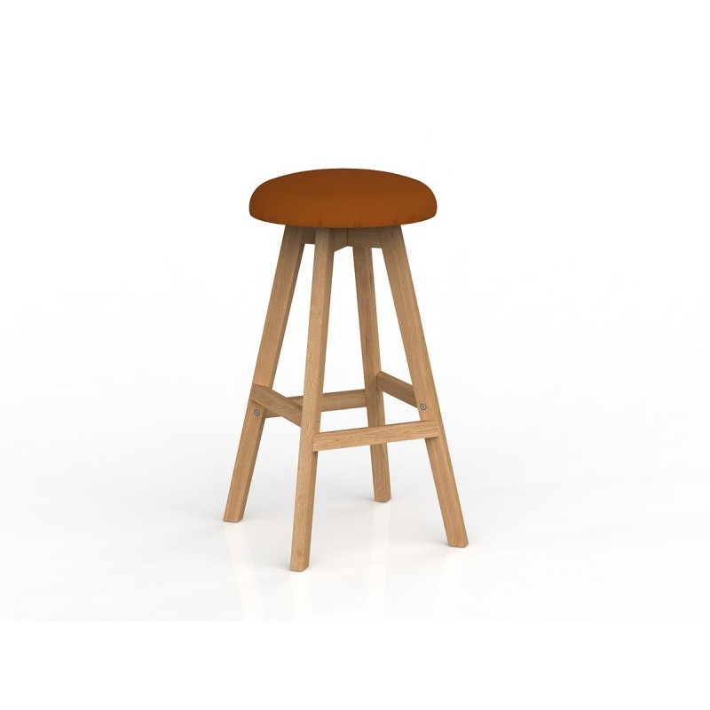 Luna Button Barstool Splice Fabric